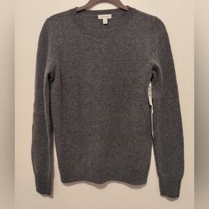 NWT Nordstrom Women's Grey Heather Crewneck Sweater S